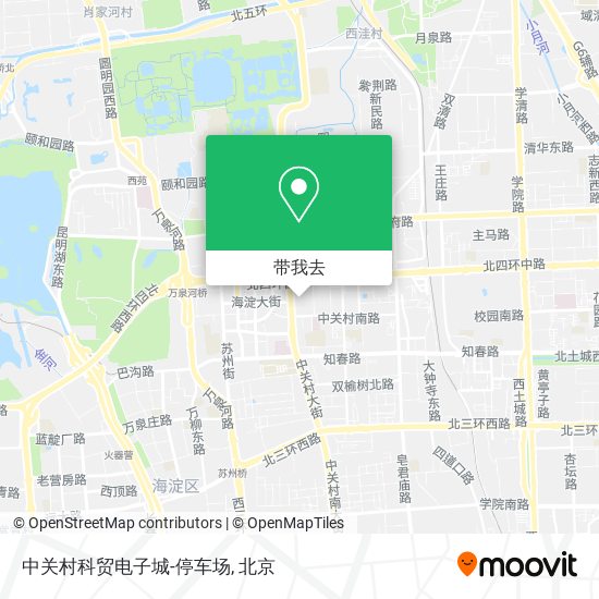 中关村科贸电子城-停车场地图
