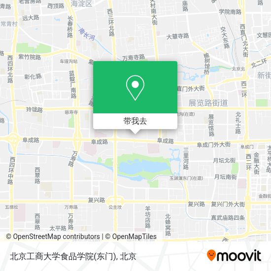 北京工商大学食品学院(东门)地图