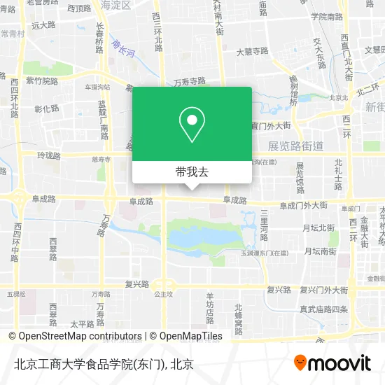 北京工商大学食品学院(东门)地图