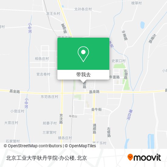 北京工业大学耿丹学院-办公楼地图
