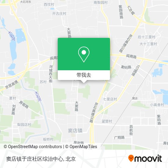 窦店镇于庄社区综治中心地图