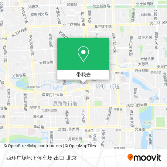 西环广场地下停车场-出口地图