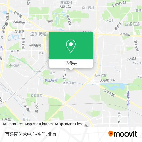 百乐园艺术中心-东门地图