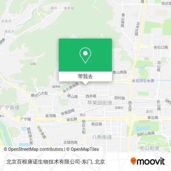 北京百根康诺生物技术有限公司-东门地图