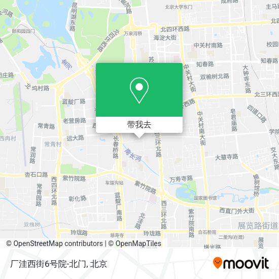 厂洼西街6号院-北门地图