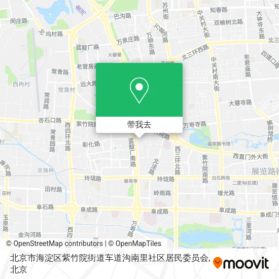 北京市海淀区紫竹院街道车道沟南里社区居民委员会地图