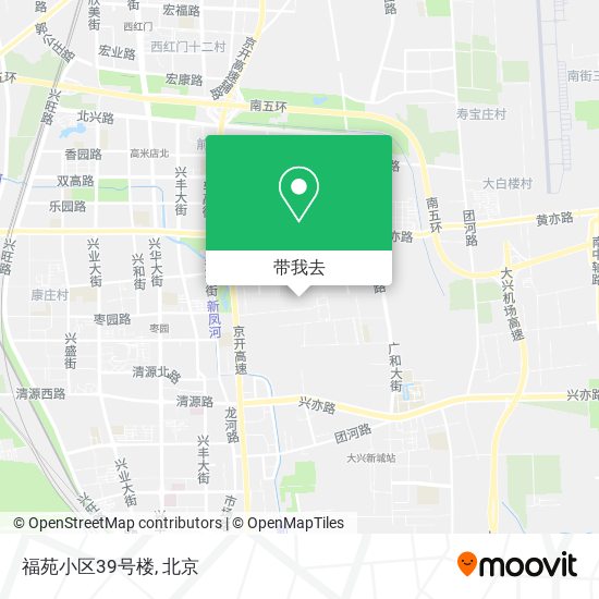 福苑小区39号楼地图