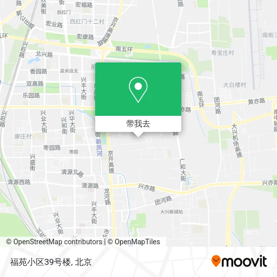 福苑小区39号楼地图