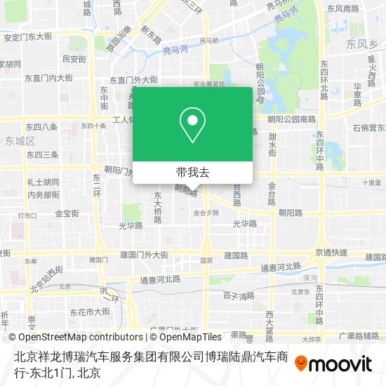 北京祥龙博瑞汽车服务集团有限公司博瑞陆鼎汽车商行-东北1门地图
