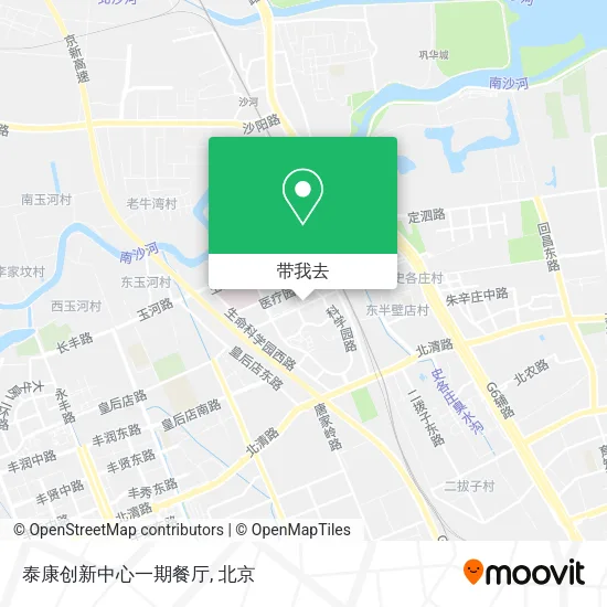 泰康创新中心一期餐厅地图