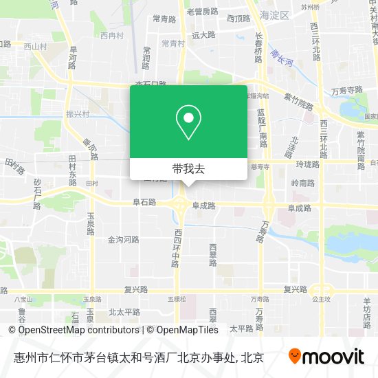 惠州市仁怀市茅台镇太和号酒厂北京办事处地图