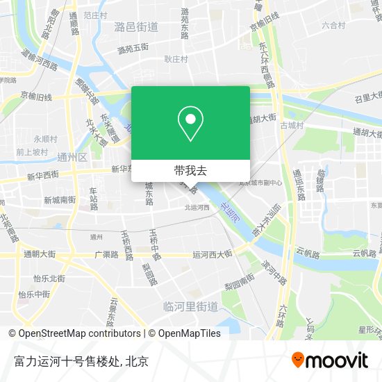富力运河十号售楼处地图