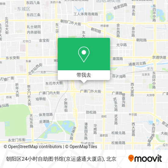 朝阳区24小时自助图书馆(京运盛通大厦店)地图