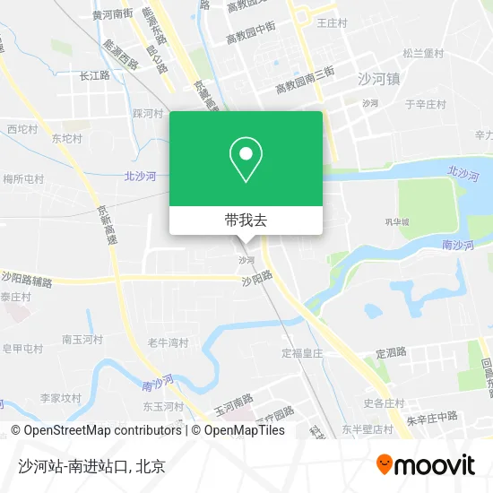 沙河站-南进站口地图