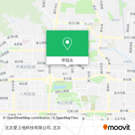 北京爱上地科技有限公司地图
