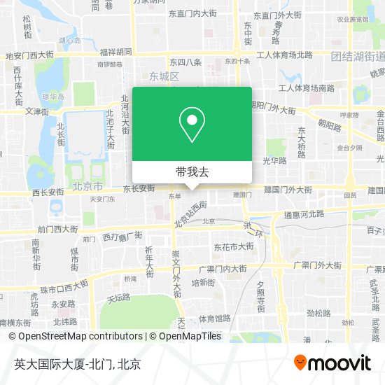 英大国际大厦-北门地图