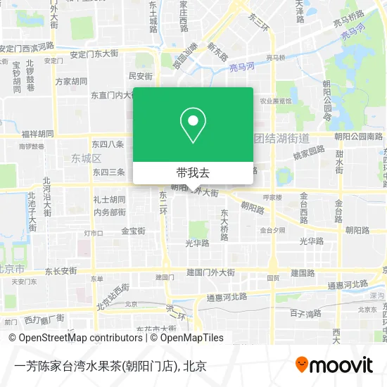一芳陈家台湾水果茶(朝阳门店)地图