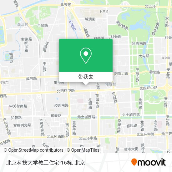 北京科技大学教工住宅-16栋地图