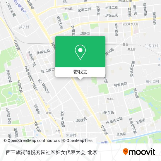 西三旗街道悦秀园社区妇女代表大会地图