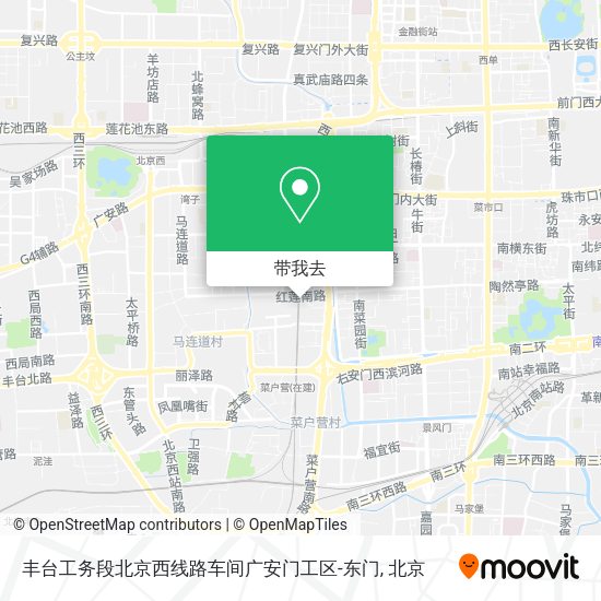 丰台工务段北京西线路车间广安门工区-东门地图