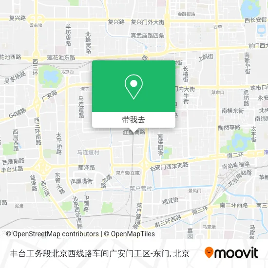 丰台工务段北京西线路车间广安门工区-东门地图