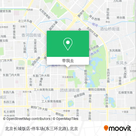 北京长城饭店-停车场(东三环北路)地图