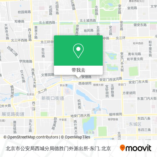 北京市公安局西城分局德胜门外派出所-东门地图