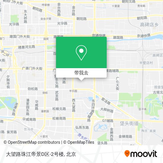 大望路珠江帝景D区-2号楼地图