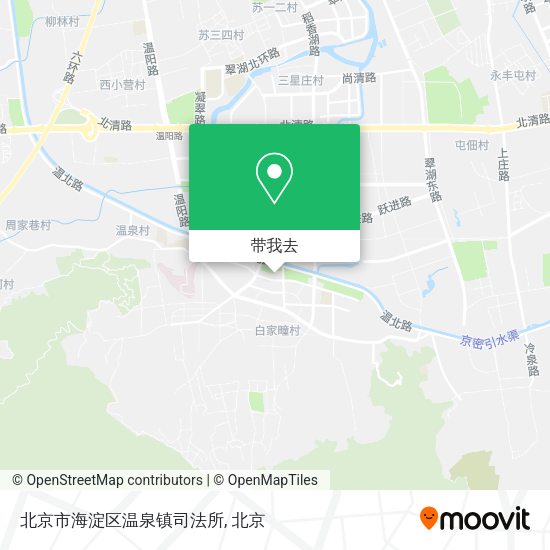 北京市海淀区温泉镇司法所地图