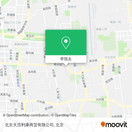 北京天浩利康商贸有限公司地图
