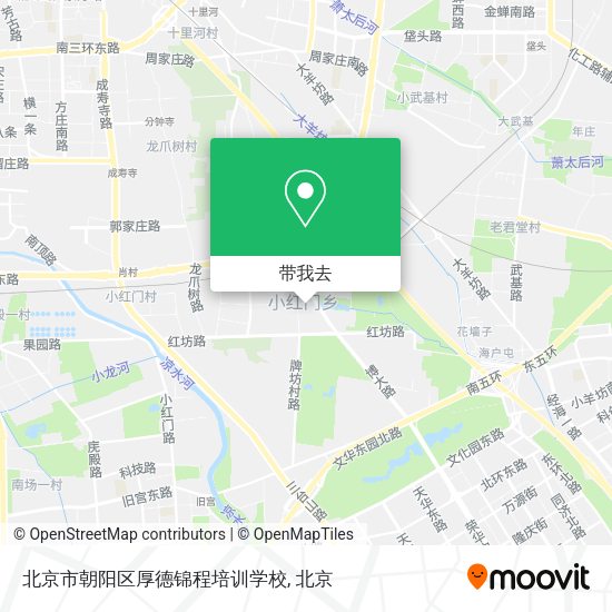 北京市朝阳区厚德锦程培训学校地图