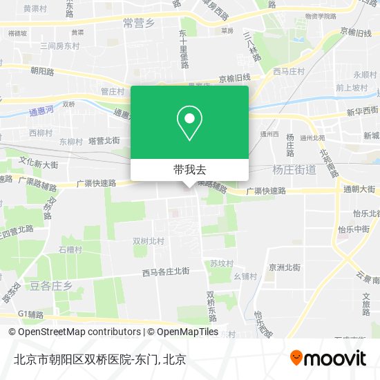 北京市朝阳区双桥医院-东门地图