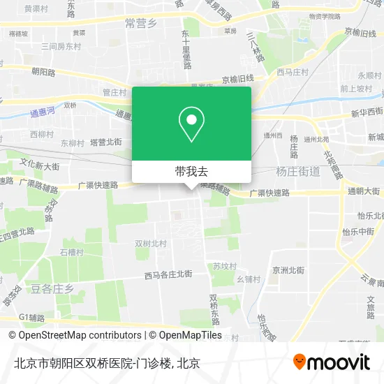 北京市朝阳区双桥医院-门诊楼地图