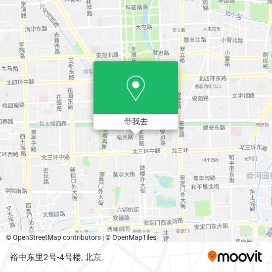 裕中东里2号-4号楼地图