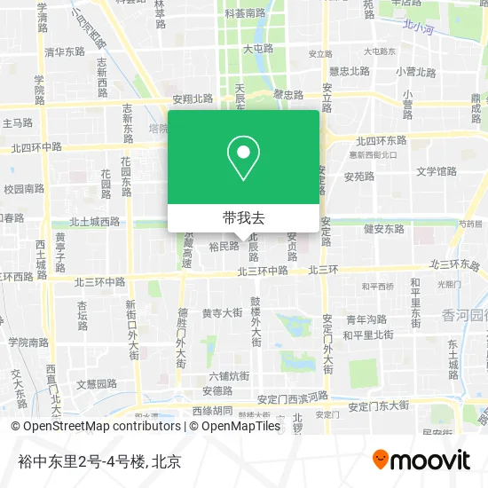 裕中东里2号-4号楼地图