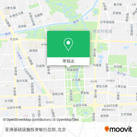 亚洲基础设施投资银行总部地图