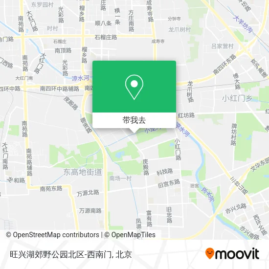 旺兴湖郊野公园北区-西南门地图