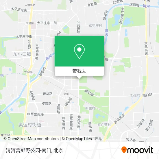 清河营郊野公园-南门地图
