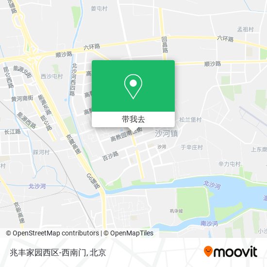 兆丰家园西区-西南门地图