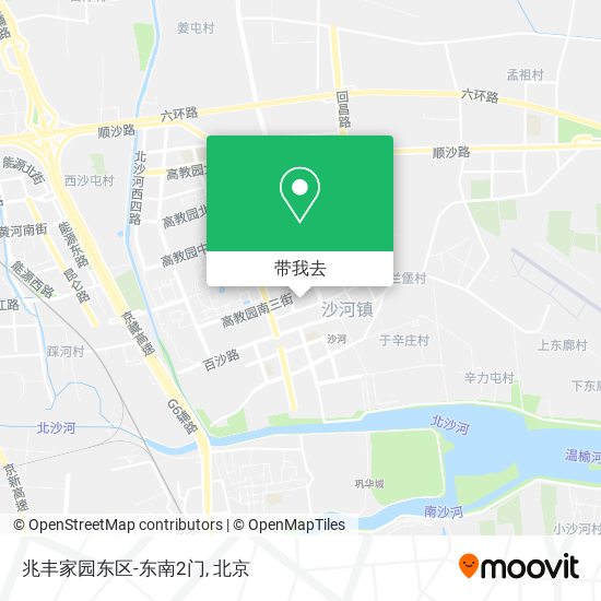 兆丰家园东区-东南2门地图