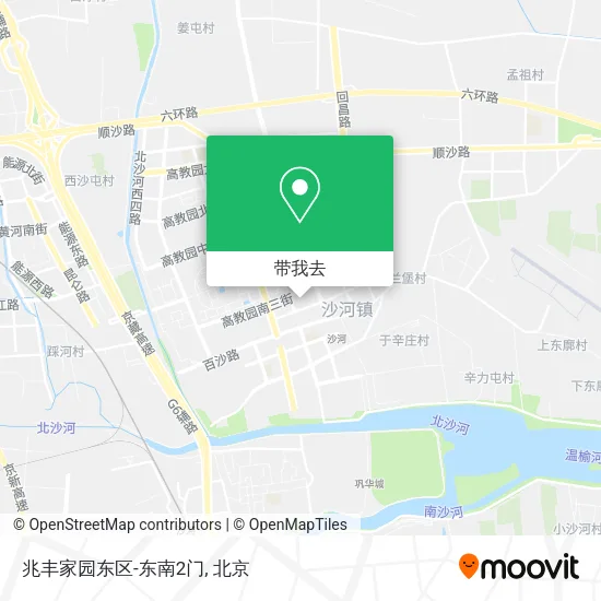 兆丰家园东区-东南2门地图
