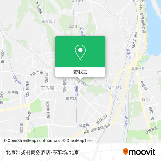 北京淮扬村商务酒店-停车场地图