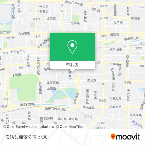 安洁如商贸公司地图