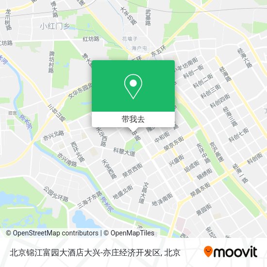 北京锦江富园大酒店大兴-亦庄经济开发区地图