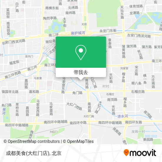 成都美食(大红门店)地图