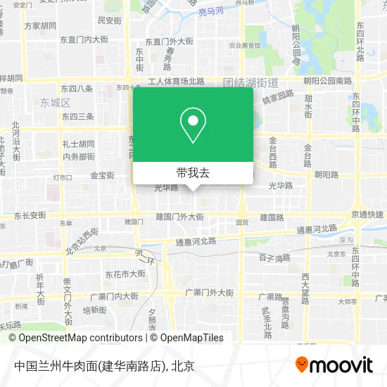 中国兰州牛肉面(建华南路店)地图