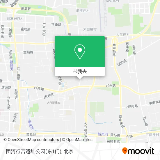团河行宫遗址公园(东1门)地图