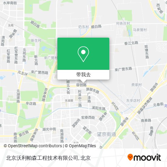 北京沃利帕森工程技术有限公司地图