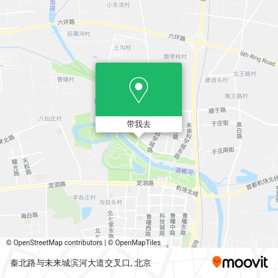 秦北路与未来城滨河大道交叉口地图