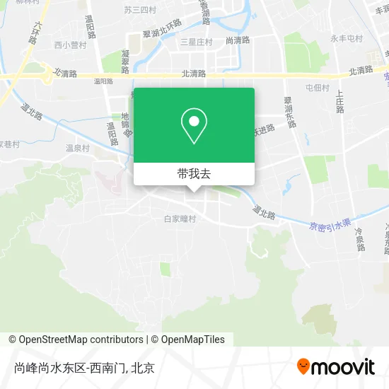 尚峰尚水东区-西南门地图